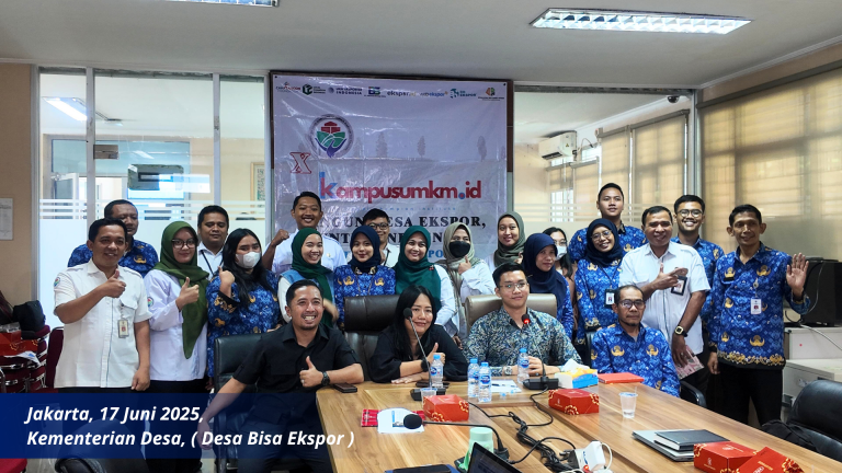Workshop “Bangun Desa Ekspor untuk Indonesia” Digelar: Sinergi UKM Eksporter Indonesia, KampusUKM.id, dan Kemendesa PDT