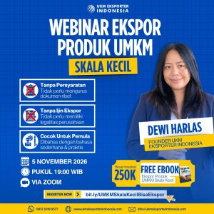 UMKM SKALA KECIL BISA EXPORT